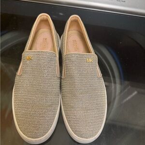 Michael Kors Metallic Gold Slip-On Shoes